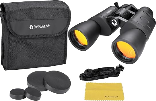 winbest X BARSKA BINO Gladiator 8-24X50 Zoom Binoculars (Ruby Lens) Black
