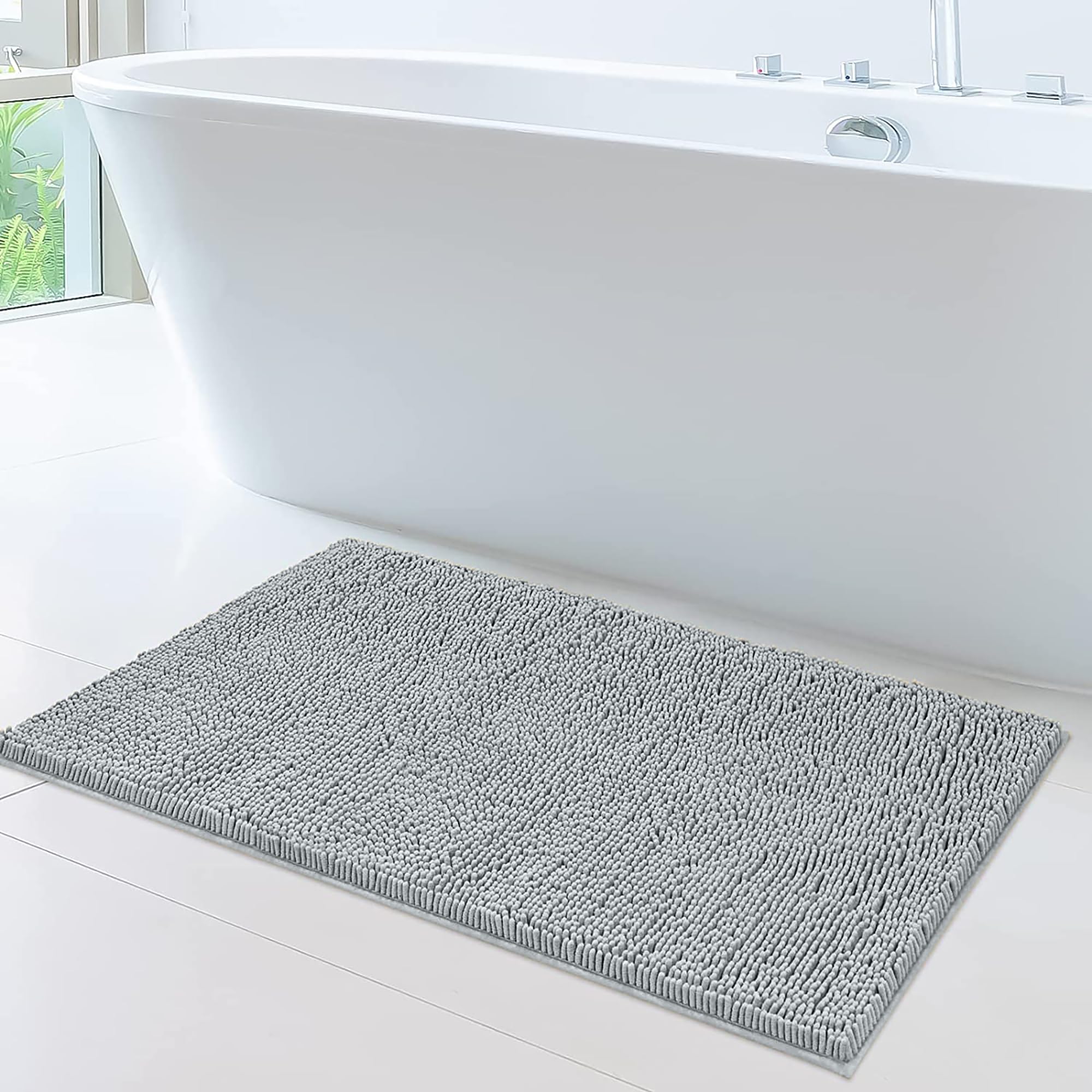 Soft Plush Chenille Bathroom Rug