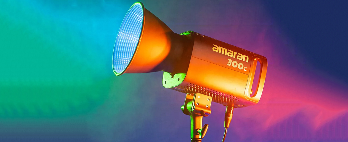 Aputure Amaran 300C RGB Full Color LED Video Light,Bi-Color 2500K