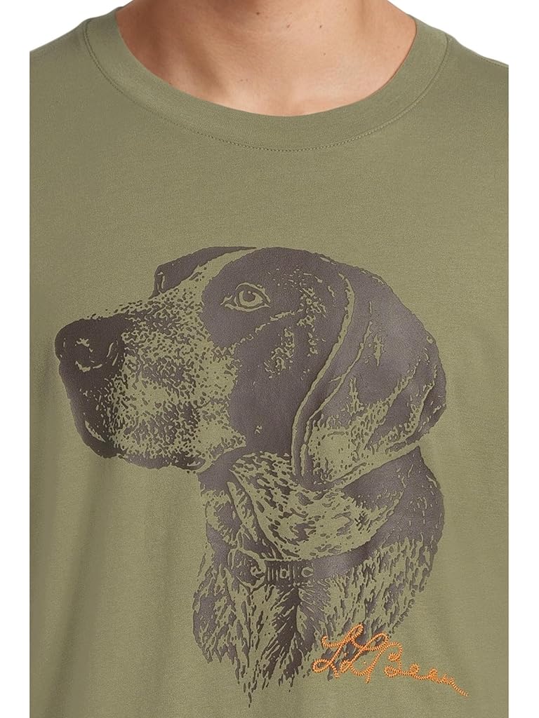Black L.L.Bean Signature Premium Essential Graphic Tee, Short Sleeve