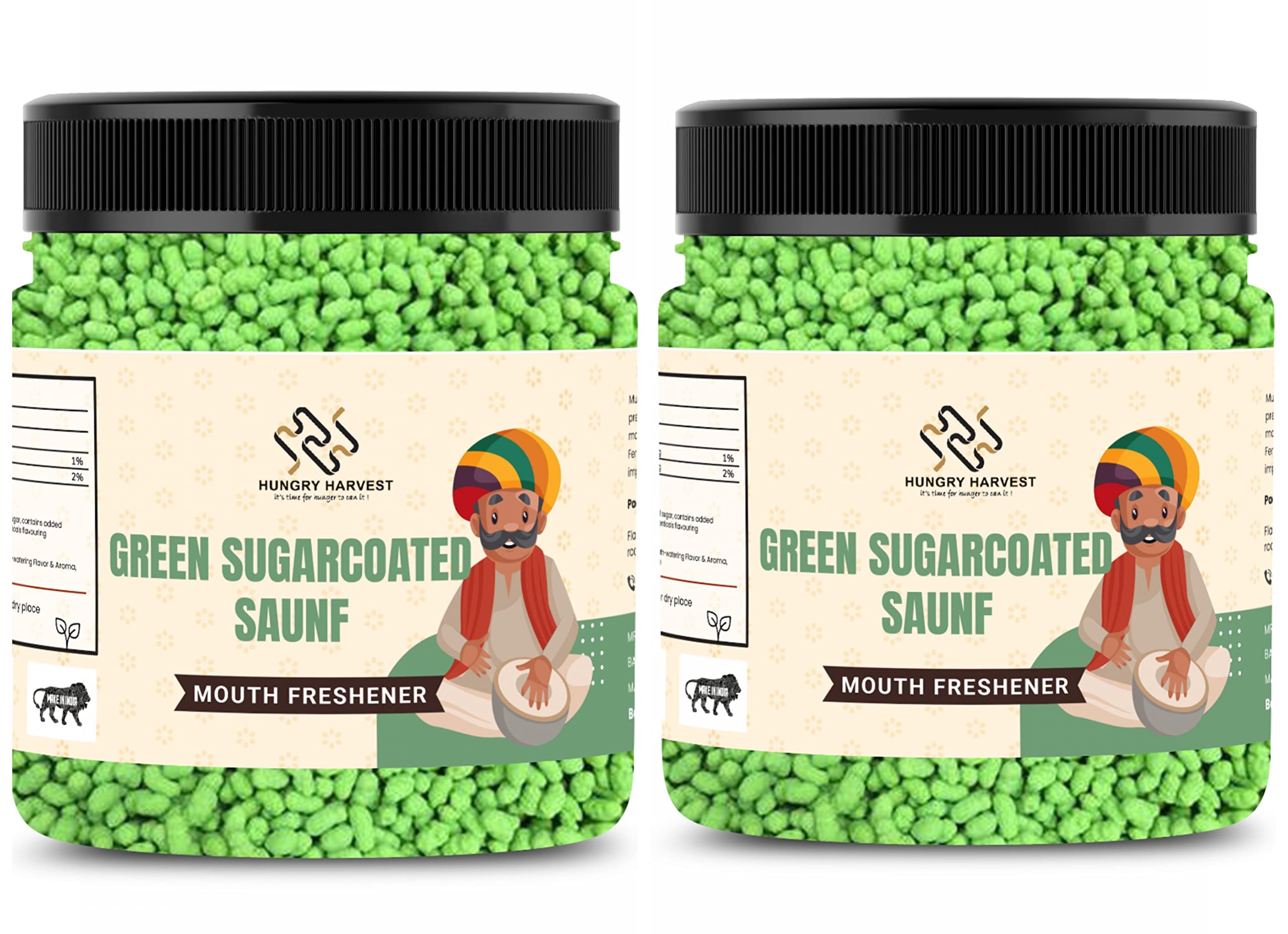 Hungry Harvest Home Made Mukhwas Mouth Freshener (Green Sugar Coated Saunf) [Jar Pack] (600 Grams (Pack of 2 of 300 Grams)) (B09Z7352G3) Amazon Price History, Amazon Price Tracker