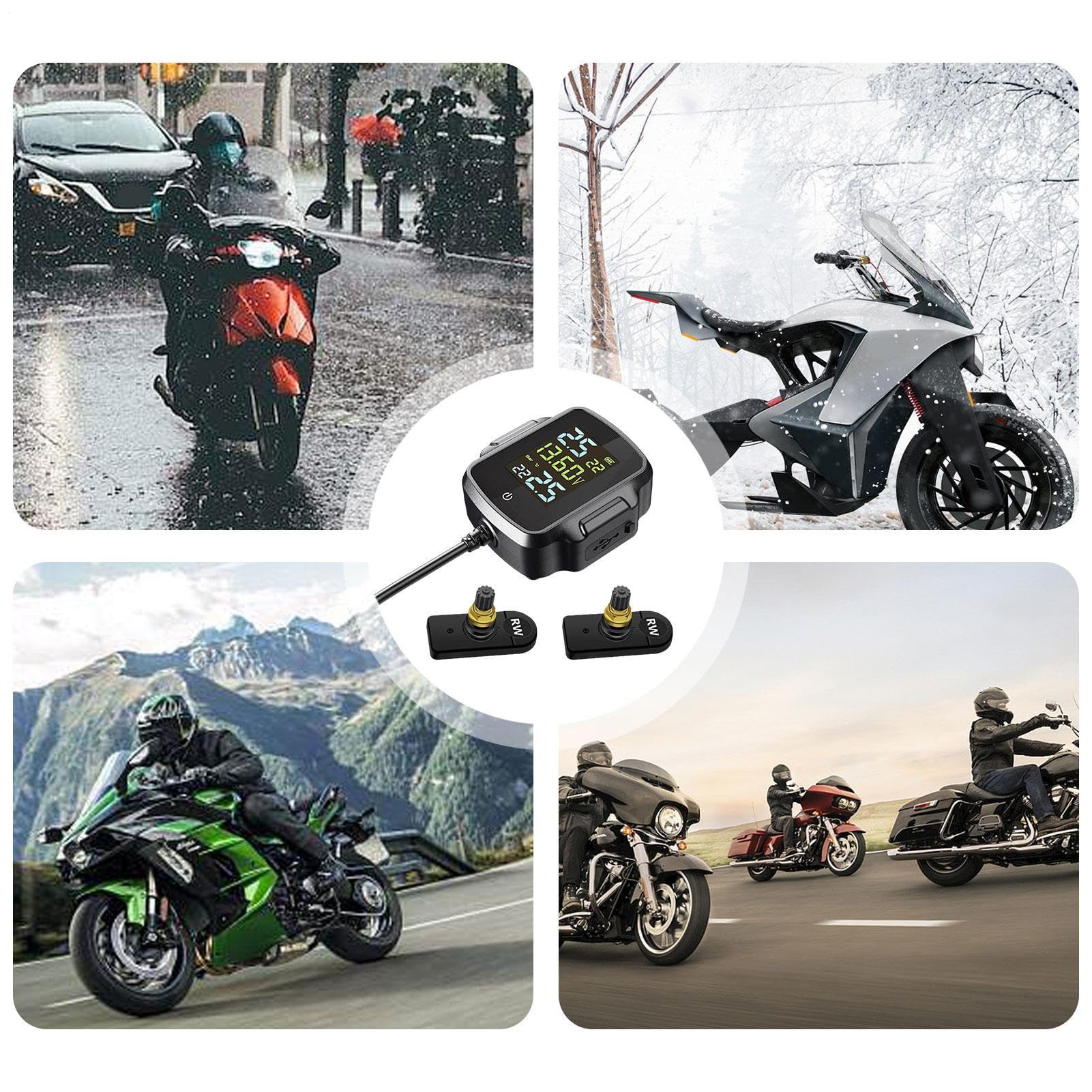Monitor di pressione dei pneumatici per auto – Sensore per moto