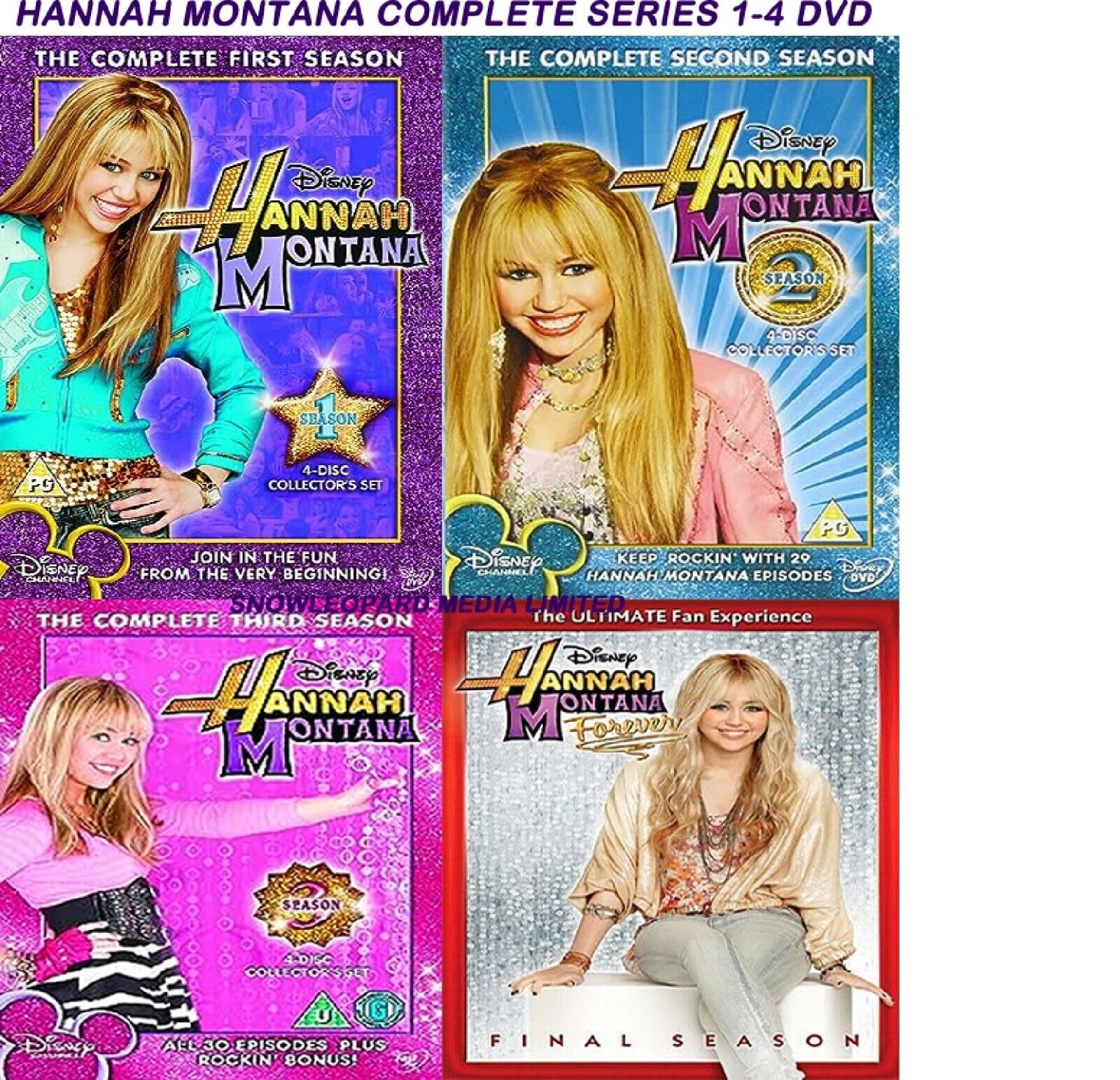 Hannah Montana Serie Completa Edicion con Español Castellano Hannah Montana Temporada 1-4 Hannah Montana DVD Hannah Montana Coleccion Serie DVD