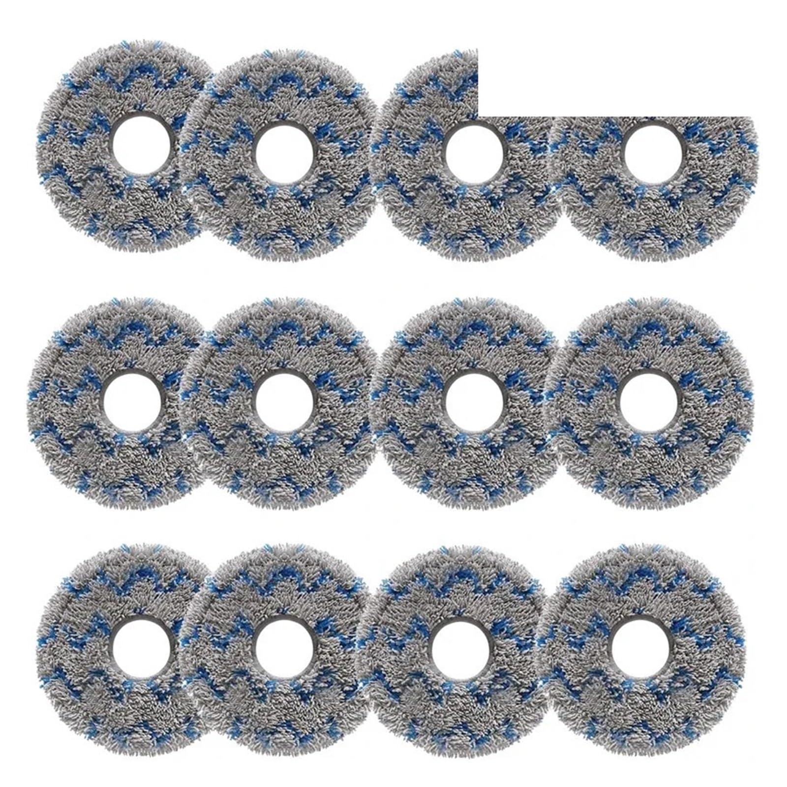 NUCBCULWP Compatible For ECOVACS，X1 X2,Compatible For Omni, T30 Pro T10 T20 T30s Robot Vacuum Cleaner Mop Cloth Compatible Accessories Parts(12PCS)