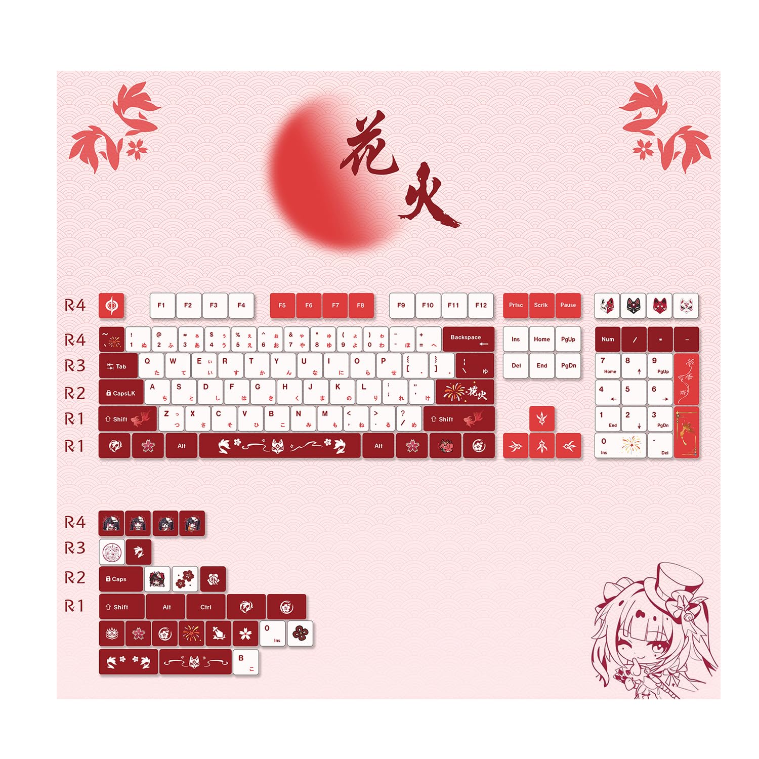 Amazon | 崩壊 スターレイル 花火 キーキャップ 日本語配列