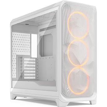 Fractal Design Meshify 3 XL White Tempered Glass Clear Tint - Gaming