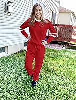 Vista 145 de Aloodor conjunto deportivo de 2 piezas para mujer, con sudadera con cuello redondo, sin botones