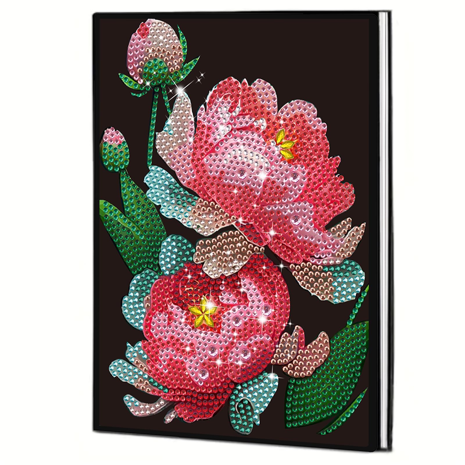 Diamond Painting Journals Notebooks Special Shaped with Tools Gem Art Sketchbook PU Diamond Art Hardcover Dairy Book for DIY Gifts and Festive Occasions