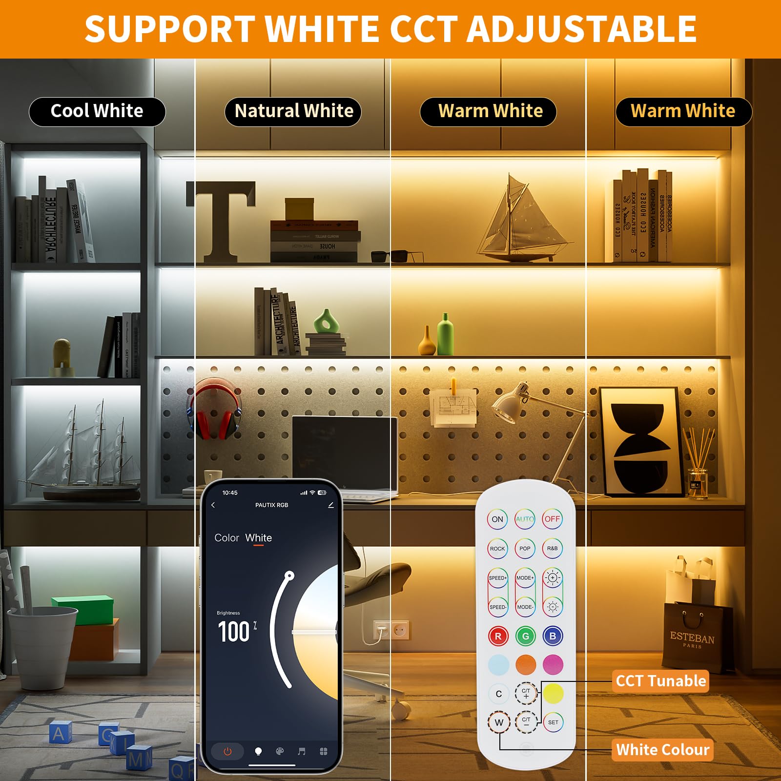 PAUTIX LED Controller for RGB COB LED Strip Light,with APP - Image 4