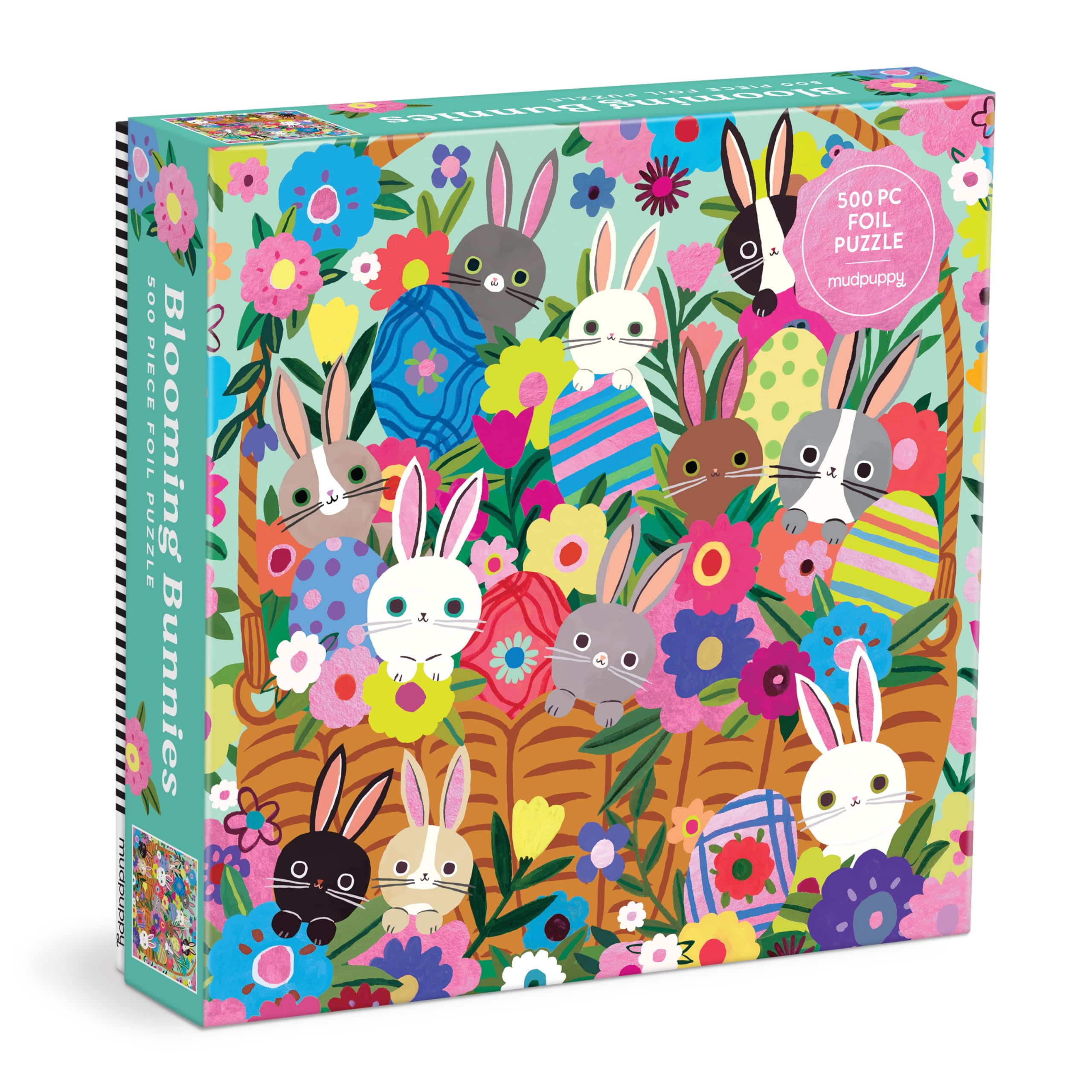 Mudpuppy Blooming Bunnies – 500 Piece Family Jigsaw Puzzle With Colorful And Fun Illustrations of Adorable Bunnies For Children Ages 8 And Up