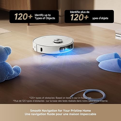 Miniatura 7 de DREAME L40s Ultra AE Robot Aspirador y Trapeador Combo, succión de 19,000 Pa, caja de polvo de vaciado automático, trapeador flexible y tabla de