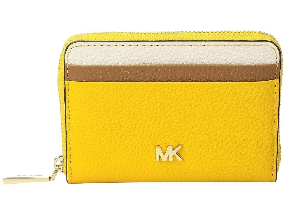 

MICHAEL Michael Kors Zip Around Coin Card Case (Jasmine Yellow Multi) Credit card Wallet
