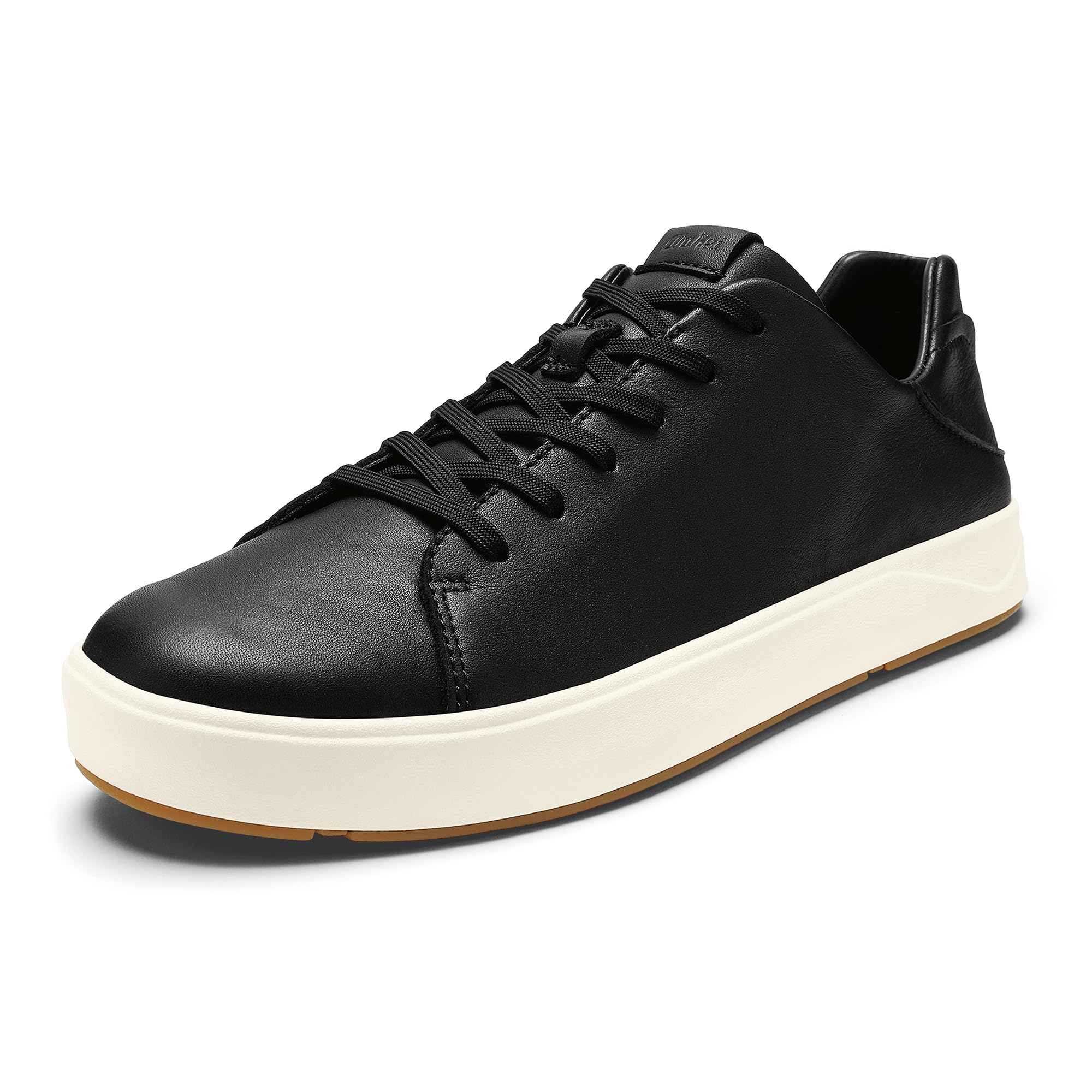 OluKai Lae'ahi Li 'ILI Men's Leather Sneakers, Supple Full-Grain Leather Shoes, Drop-in Heel & All Weather Rubber Soles