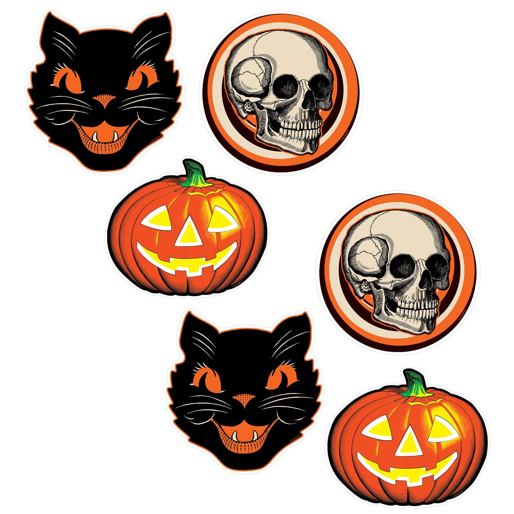 Amazon.com: Beistle Plastic Vintage Halloween Cutouts – 6 Pack