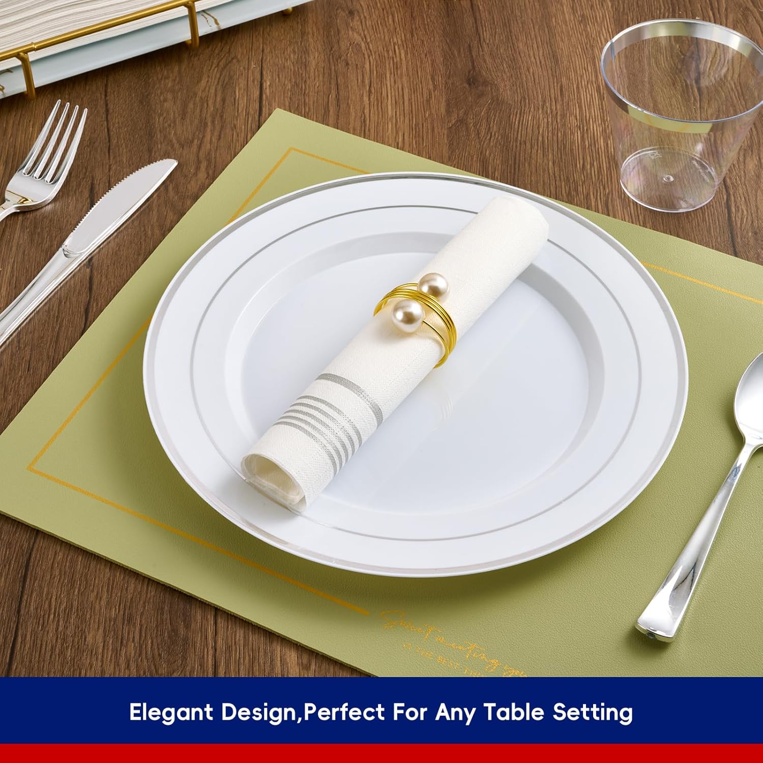 100 Pack Paper Napkins Guest Towels Disposable Premium Quality 3-ply Dinner Napkins Soft, Absorbent Paper Hand Towels for Party, Kitchen, Dinners or Events - Image 5