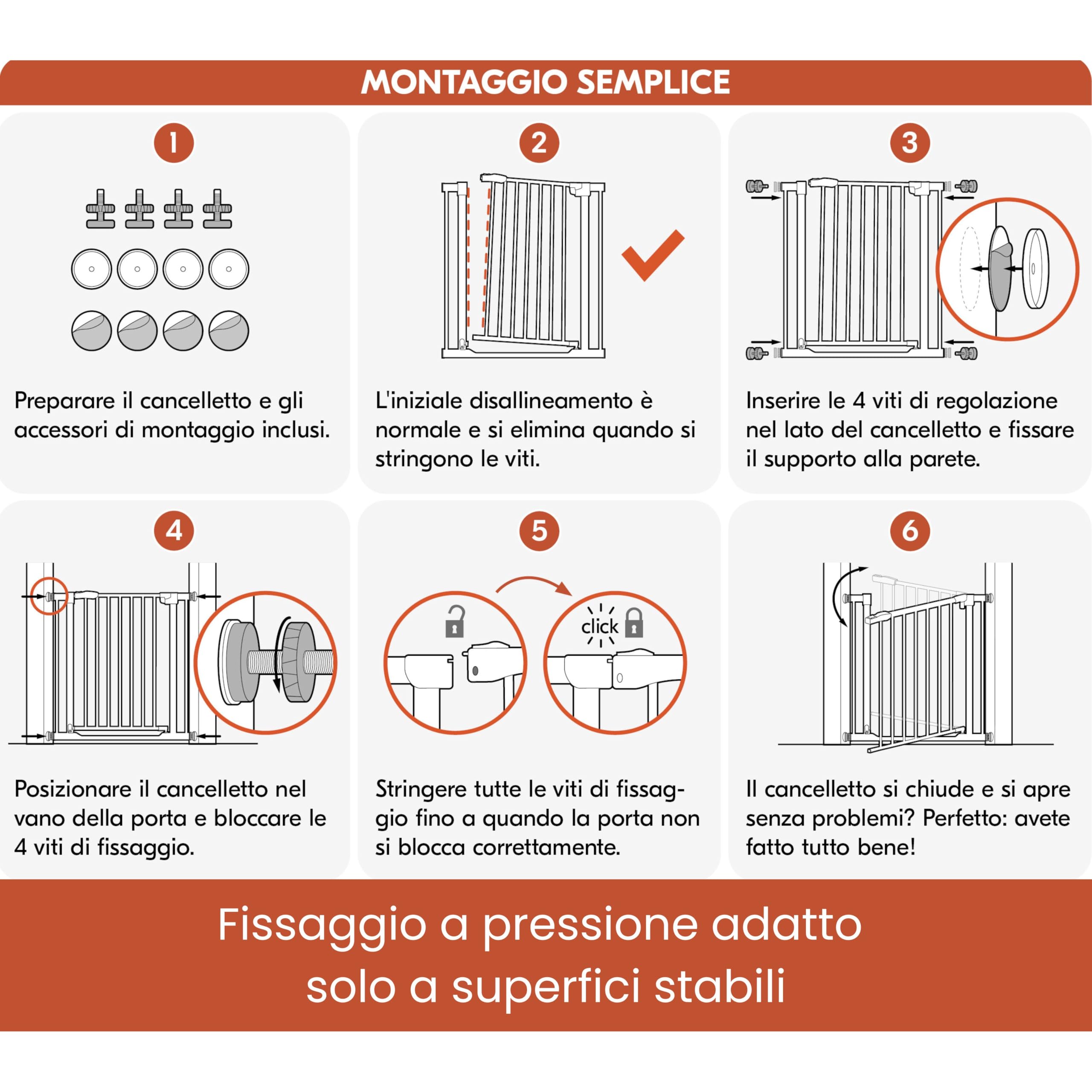 hauck Cancelletto di Sicurezza per Bambini Open N Stop KD incl. Estensione da 21cm - Cancelletto per Bambini da 96 a 101cm - Fissaggio a Pressione - Estensibile, per Porte e Scale - Metallo, Bianco