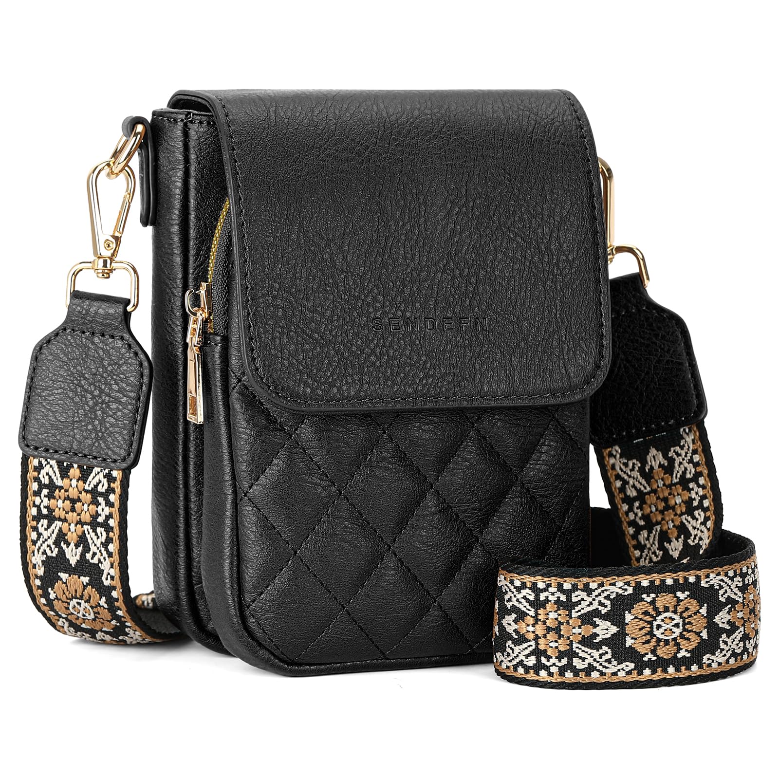 SENDEFN Cell Phone Purses for Women Small Crossbody Bag Shoulder Handbag with Adjustable Strap