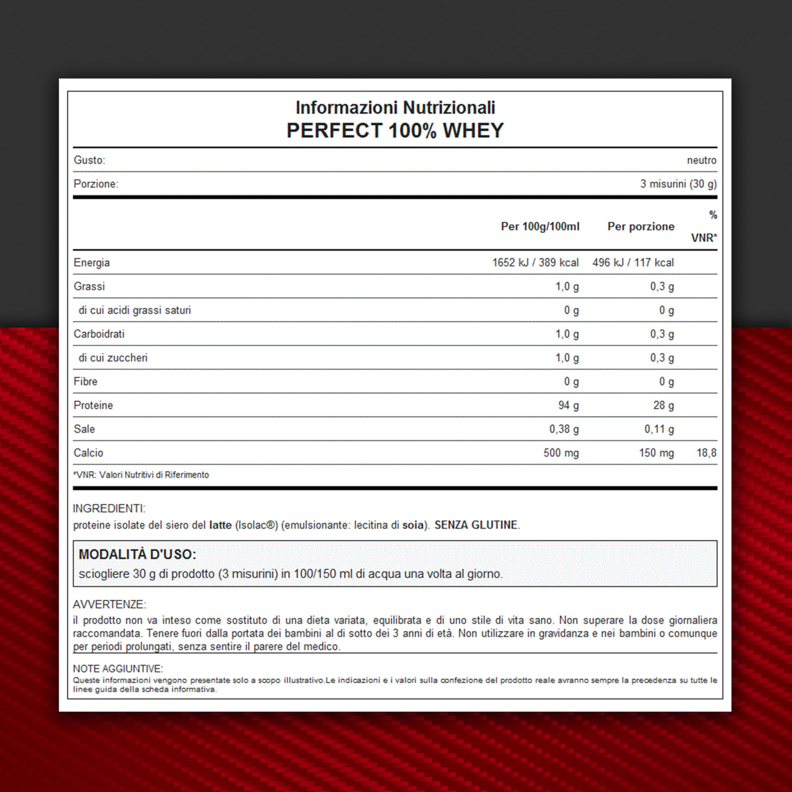 WHY SPORT PERFECT 100% WHEY - Proteine Whey - Proteine Isolate - Proteine in Polvere con Aminoacidi Essenziali per la Massa Muscolare - Gusto Neutro - 450 gr