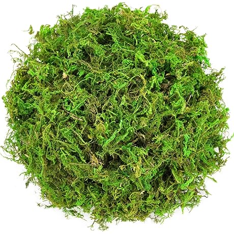 2 Pack Artificial Moss Floral Decorative Fake Moss for Pot Plants, Garden Crafts, and Flowers