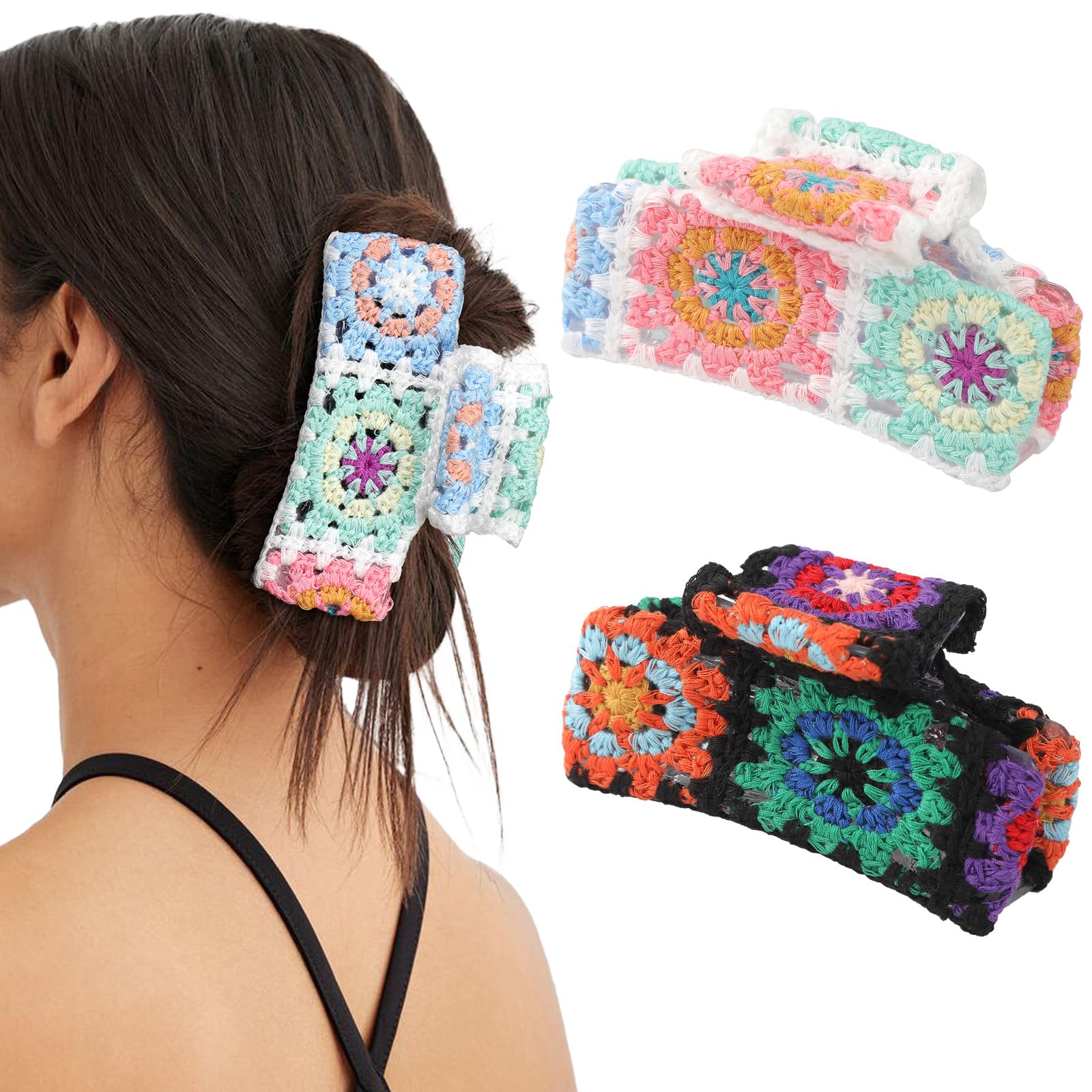 Amazon.com : HAIMEIKANG Large Crochet Hair Clips - Strong Hold Jaw