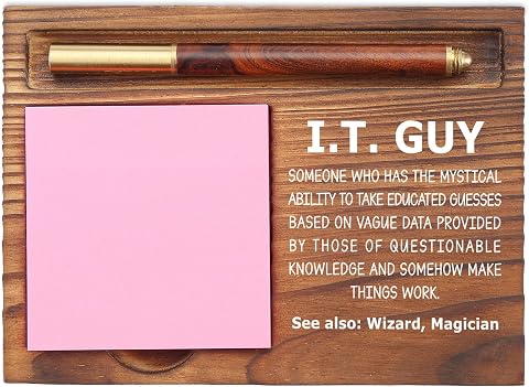 Funny IT Guy Sticky Note Holder