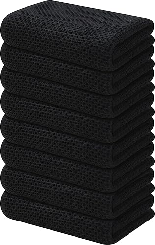 Miniatura 735 de Kitinjoy - Paños de cocina 100% algodón, paquete de 6 paños de cocina ultra suaves y absorbentes para secar platos, toallas de cocina de secado