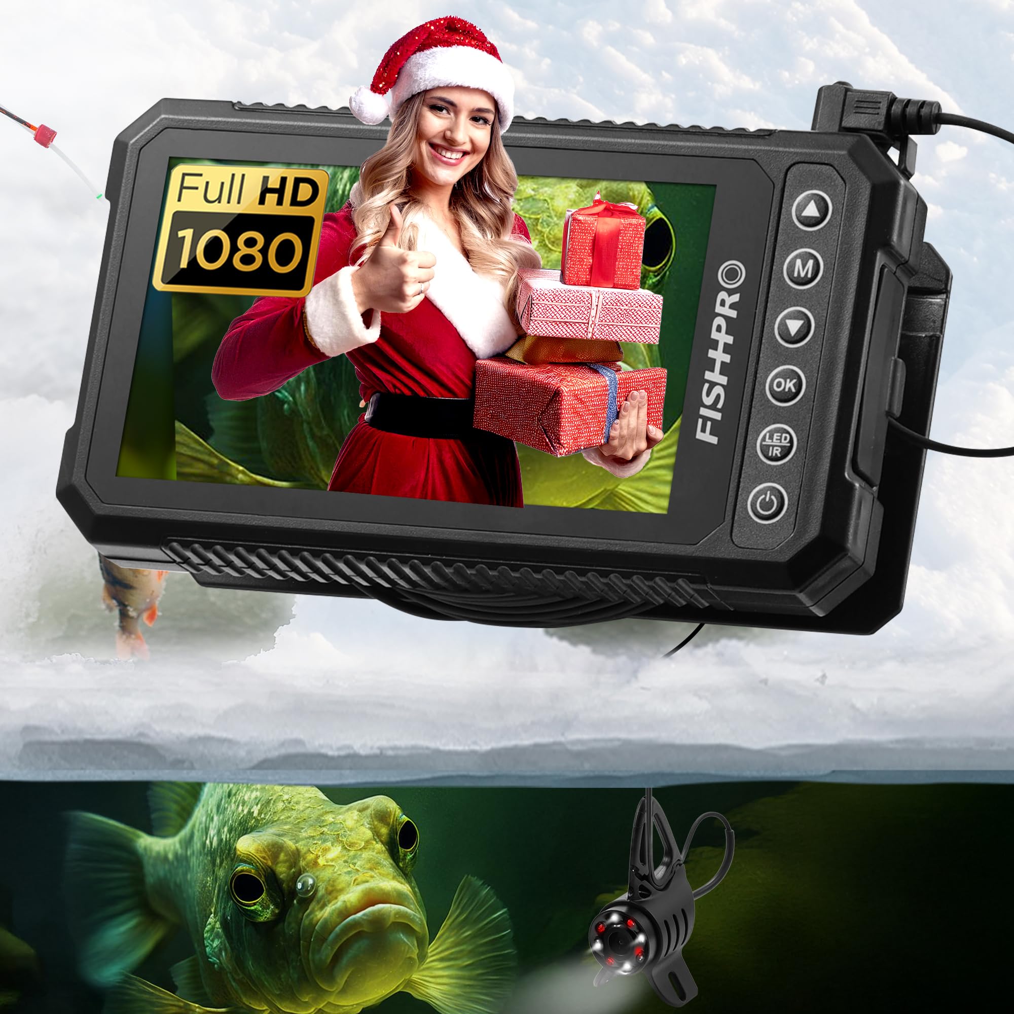 FishPRO® 2026 Upgrade] Underwater Fishing Camera 4.5'' HD1080P