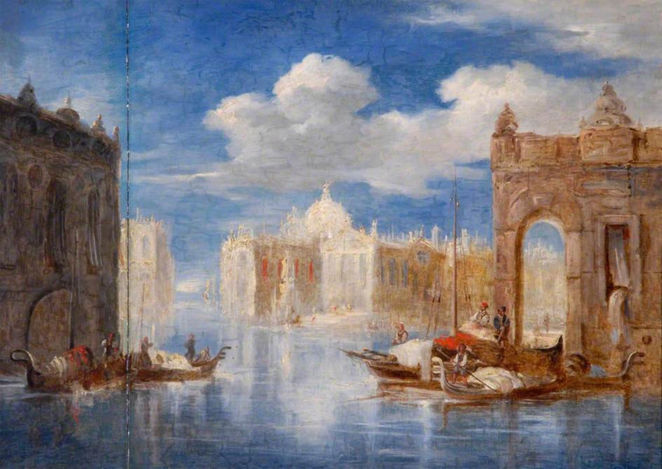 SERENDIPITP Aesthetic Poster Photo Wall Print Retro Picture Italy by Mallord William Turner Modern Wall Artwork for Home Decor 60x90cm