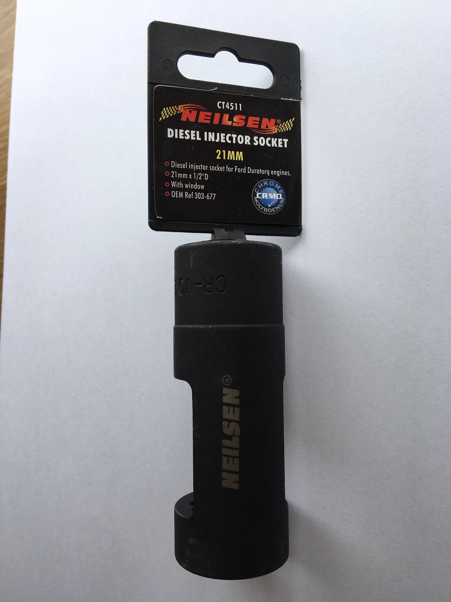 Neilsen Diesel Injector Socket 21Mm Ct4511 Use On Ford Duratorq Diesel Engine