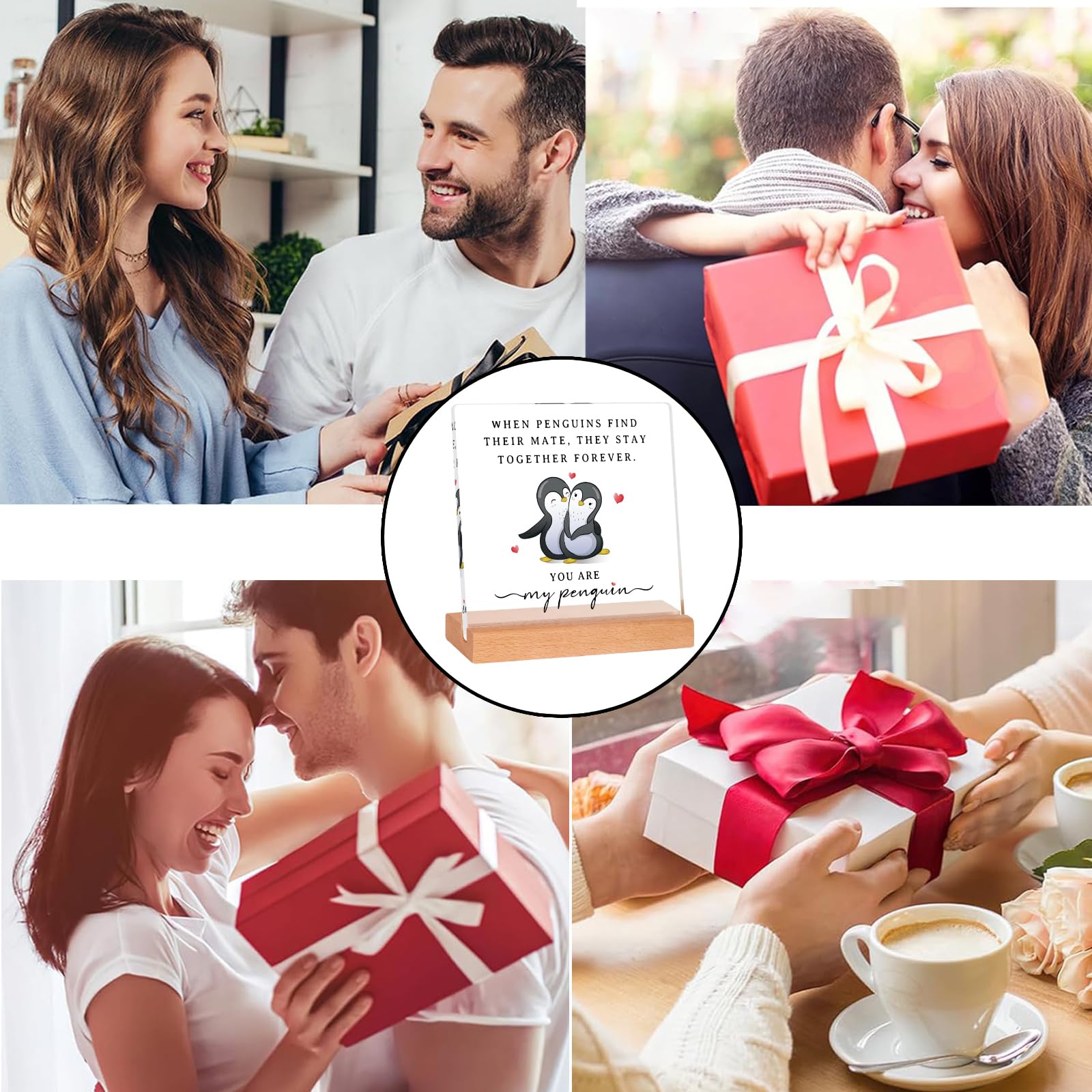 JMIMO Regalo per il 30° anniversario di matrimonio per lei e per lui, regalo di matrimonio per coppia, moglie, marito, a forma di cuore, in acrilico, regalo ricordo
