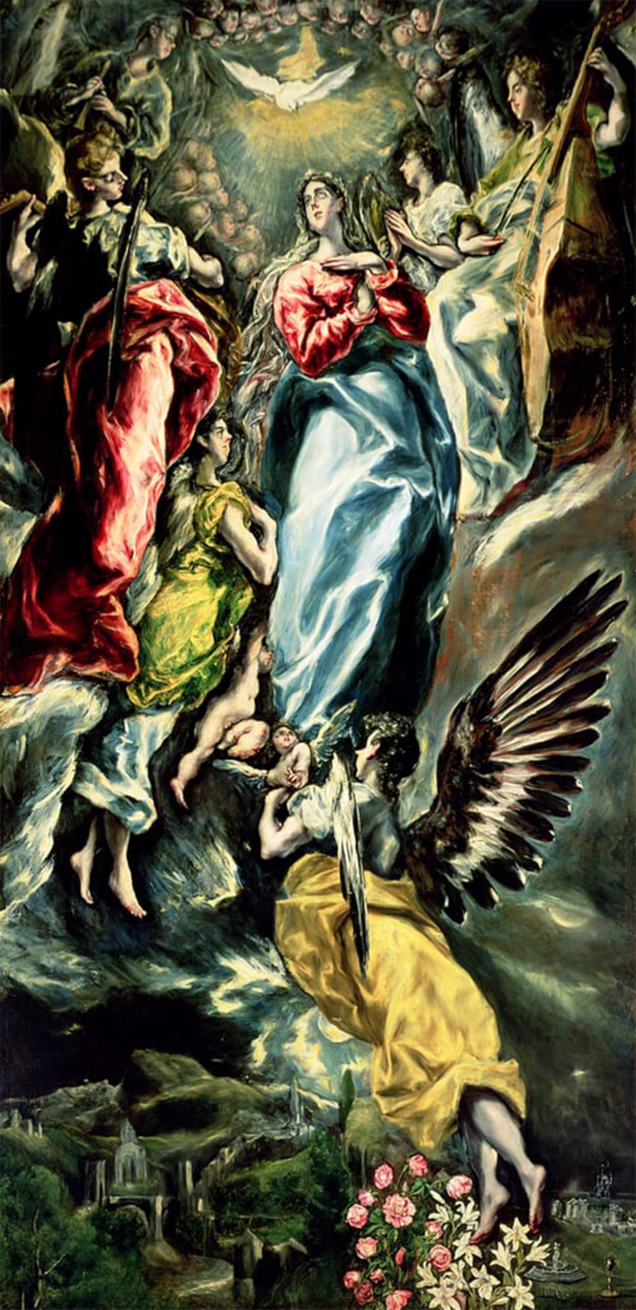 POSTERIIk Vintage Art Print Images Pictures Print the Immaculate Conception by El Greco Modern Colour Posters for Office Home Decor 60x90cm