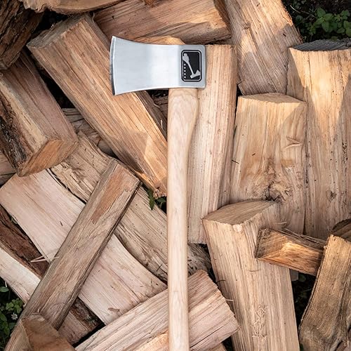 Miniatura 2 de The General: World Axe Throwing League Premium Competition Hacha de lanzamiento y hacha de camping multiusos o hacha de división de madera con funda