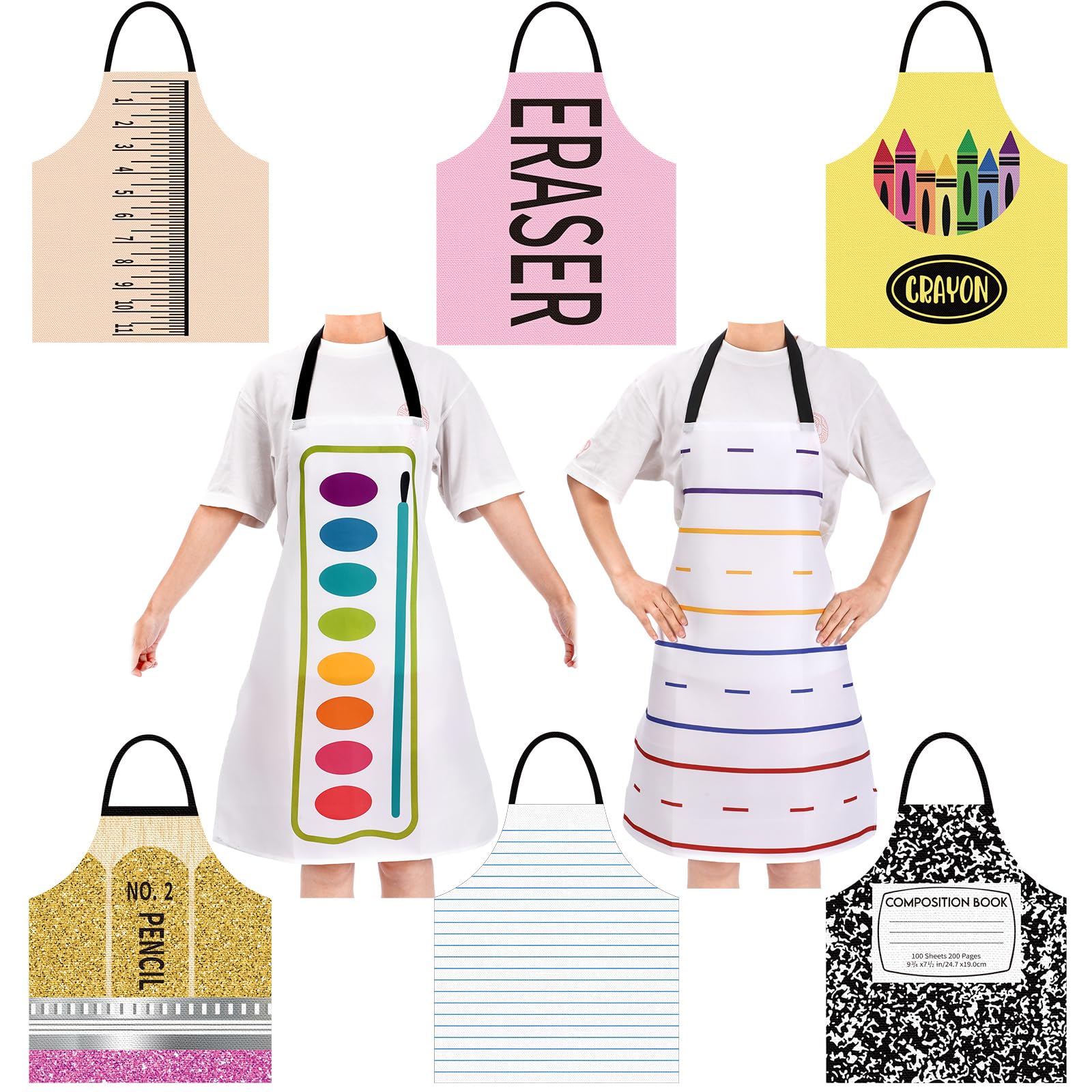 Reallnaive 8 Pcs Group Halloween Costume Set