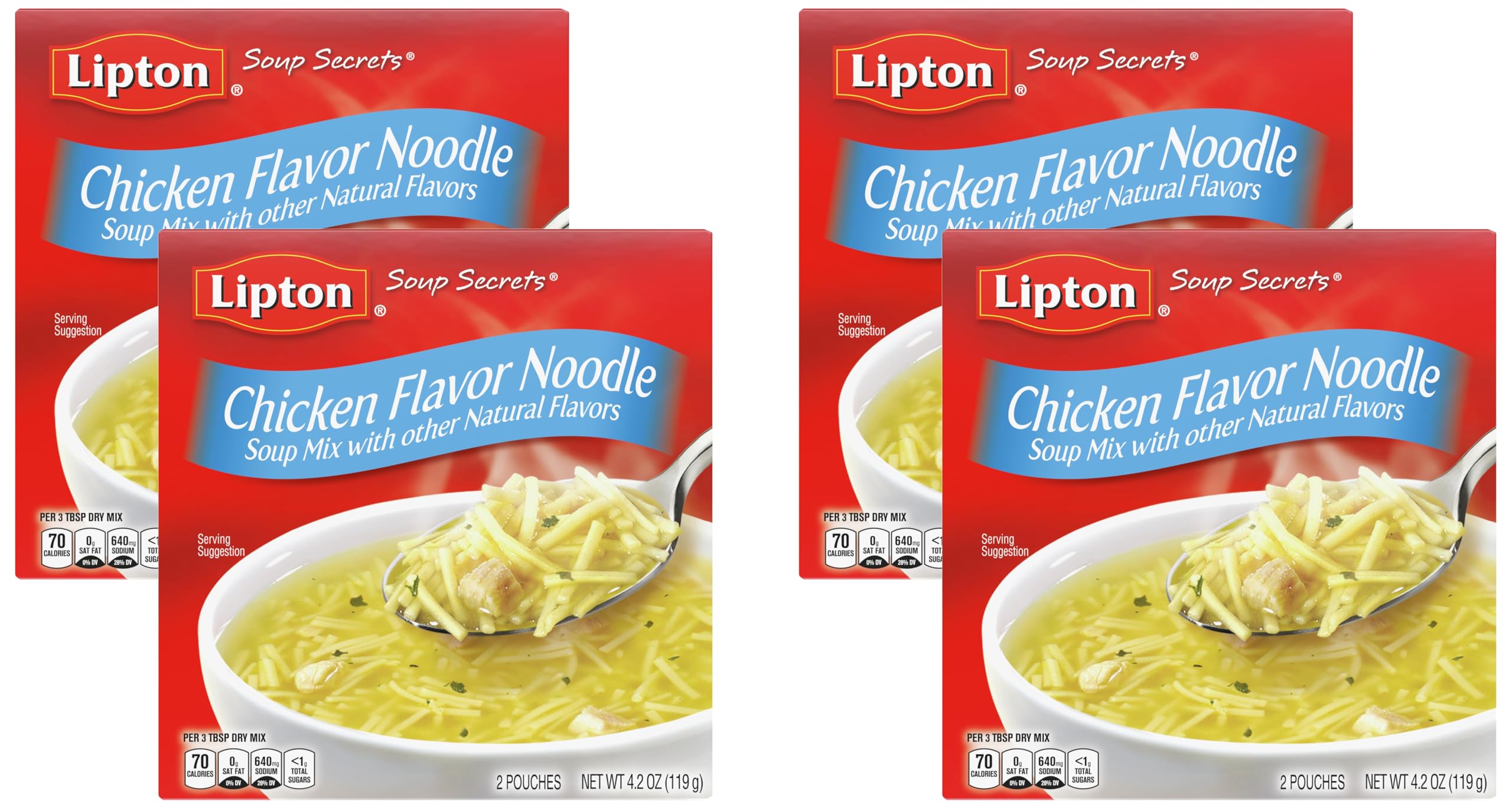 Amazon.com : Lipton Soup Secrets Instant Soup Mix, Chicken Noodle