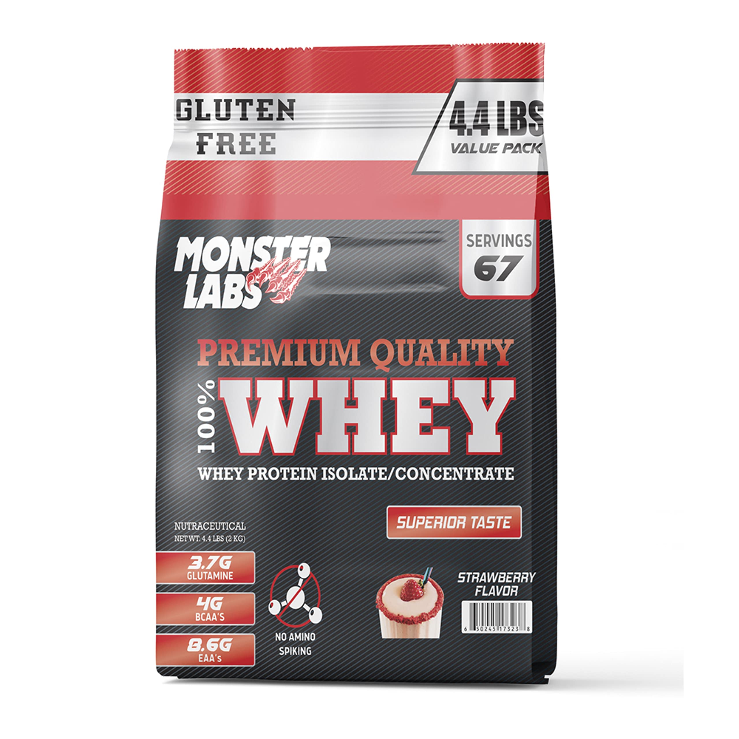 Whey Protein 4.4 Lbs, 2 Kg | Strawberry