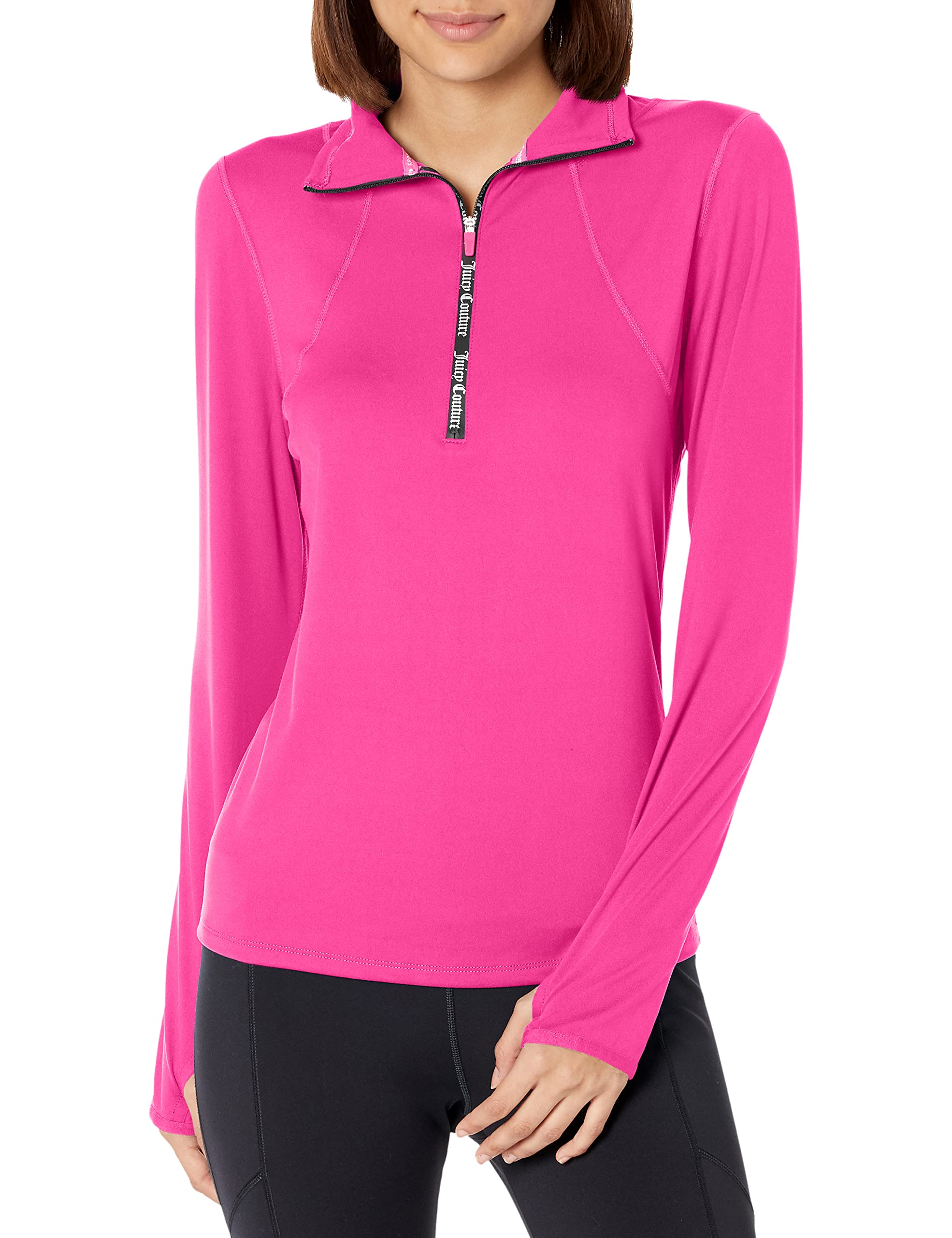 Juicy CoutureWomen's Logo Half Zip Run Top