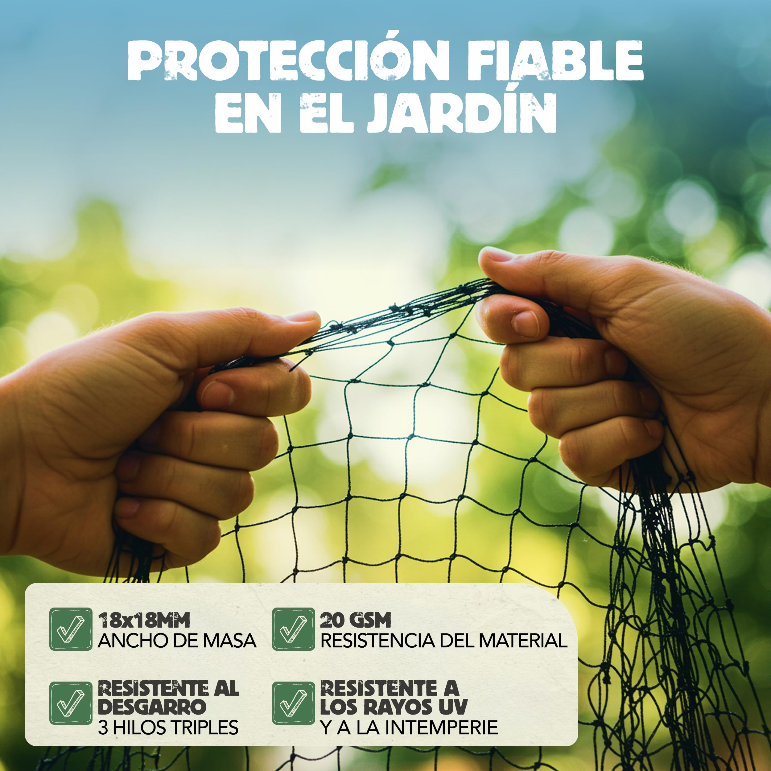 LAINFELD Red para estanques de Malla Fina, 2 x 5 m, Resistente a la Intemperie y a los Rayos UV, Red para pájaros, Pollos, balcón, contra Palomas y garzas