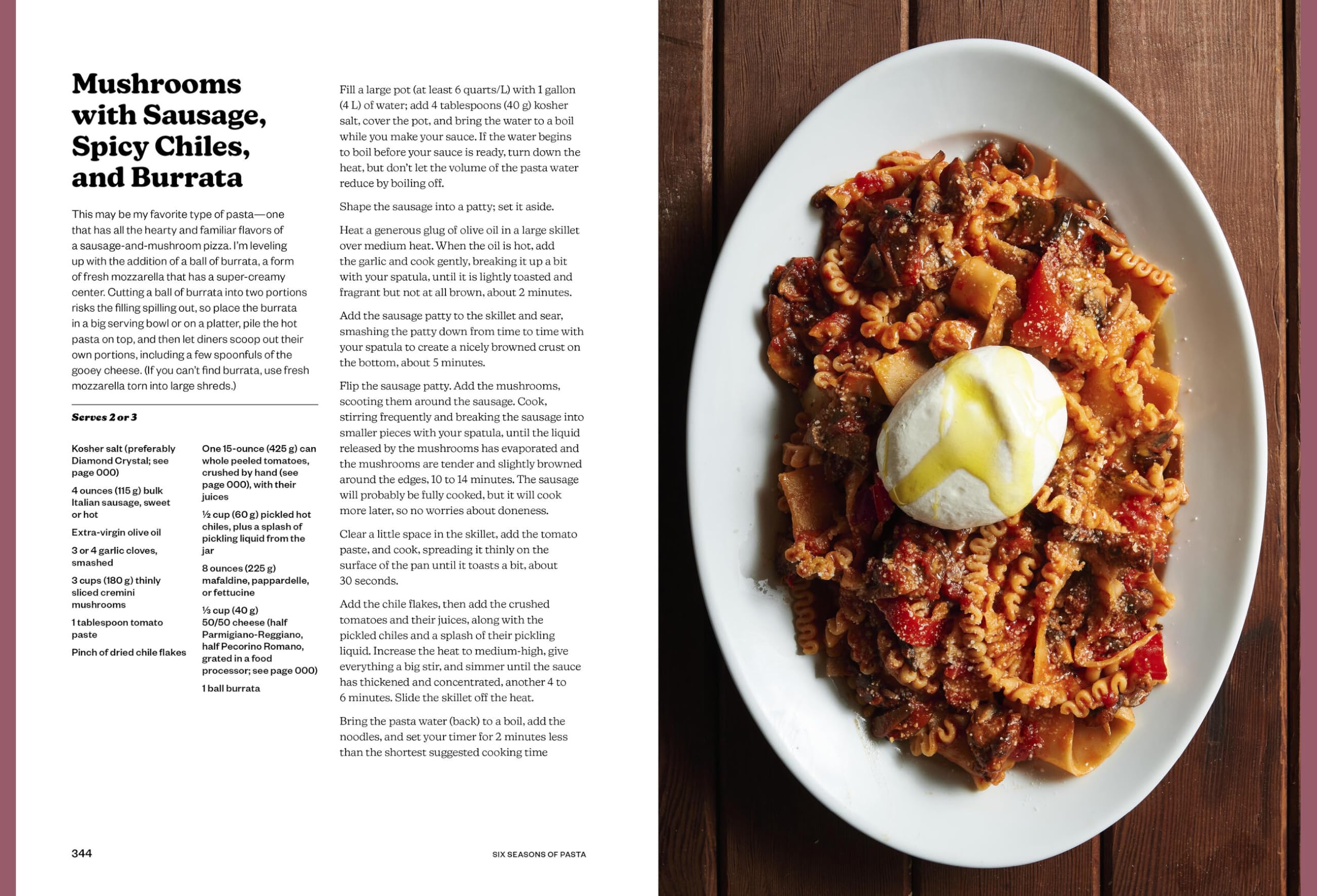 Six Seasons of Pasta: A New Way with Everyone's Favorite Food