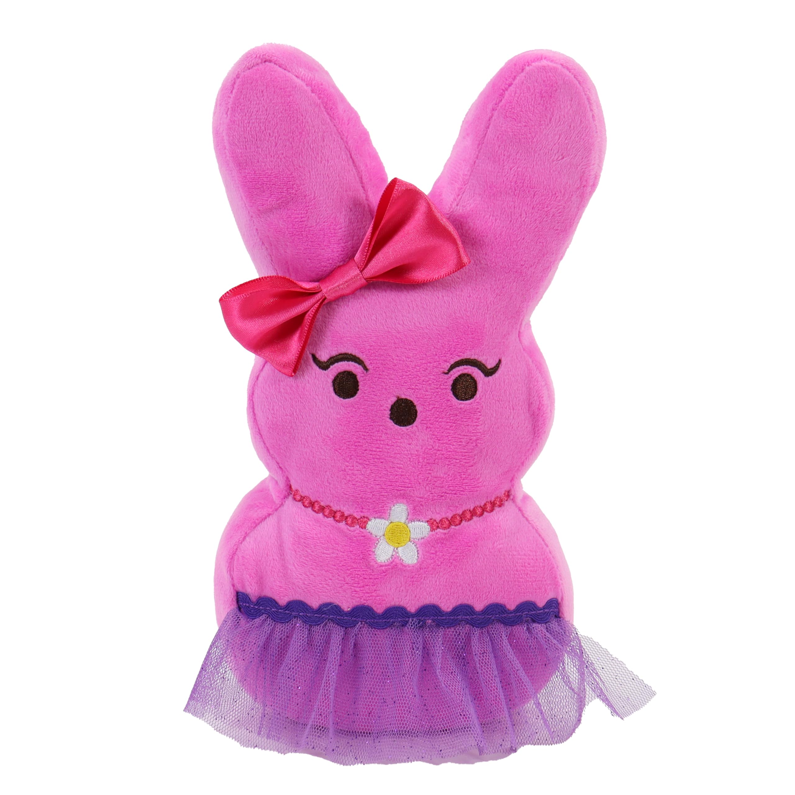 Animal Adventure 9" Dressed Up Peeps Plush with Bow & Skirt | Officially Licensed Easter Toy Buddy - main product image