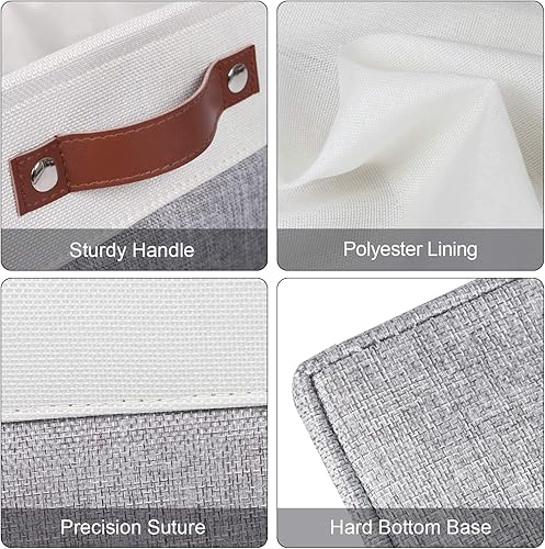 Miniatura 3 de Univivi - Cestas de almacenamiento plegables de tela, 4 unidades