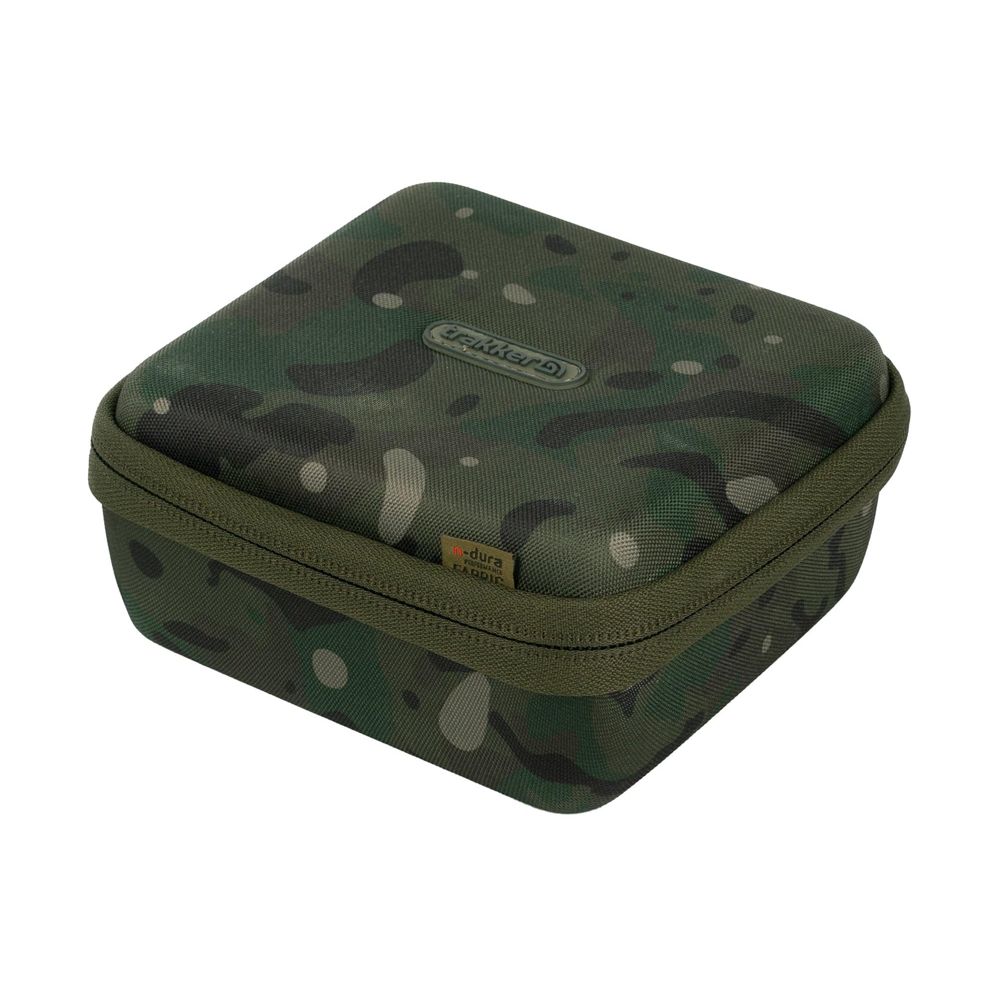Trakker NXC Camo Hardcase Medium | Protective Case for Valuable Carp Fishing Accessories and Electronics | Superior Impact Resistant Rigid Shell | Wipe Clean Lining | Zipped Mesh Pockets | Code 205288