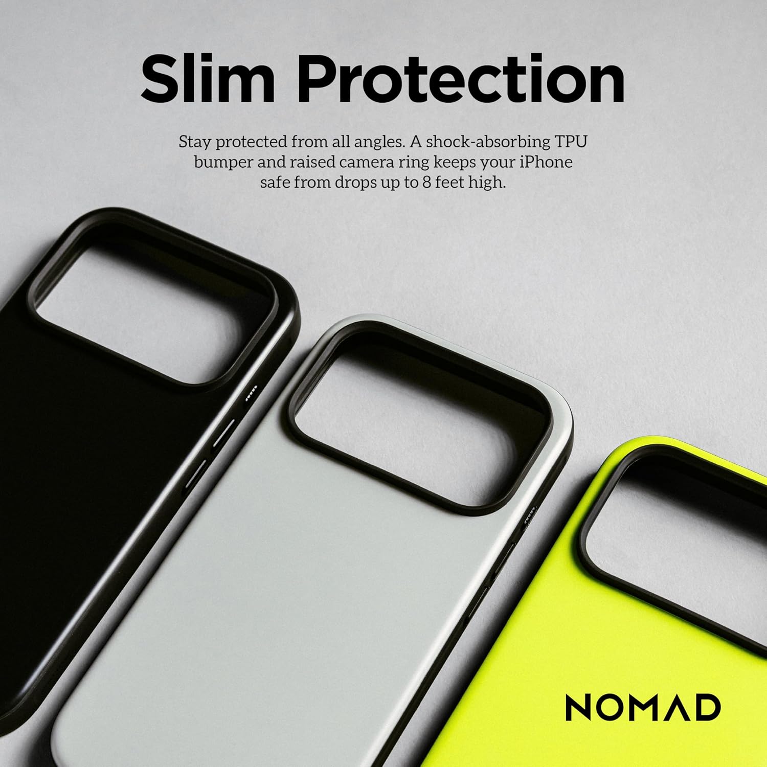 NOMAD Modern Sport Case Volt Compatible with iPhone 17 Pro Magsafe Charging, Phone Case for iPhone 17 Pro