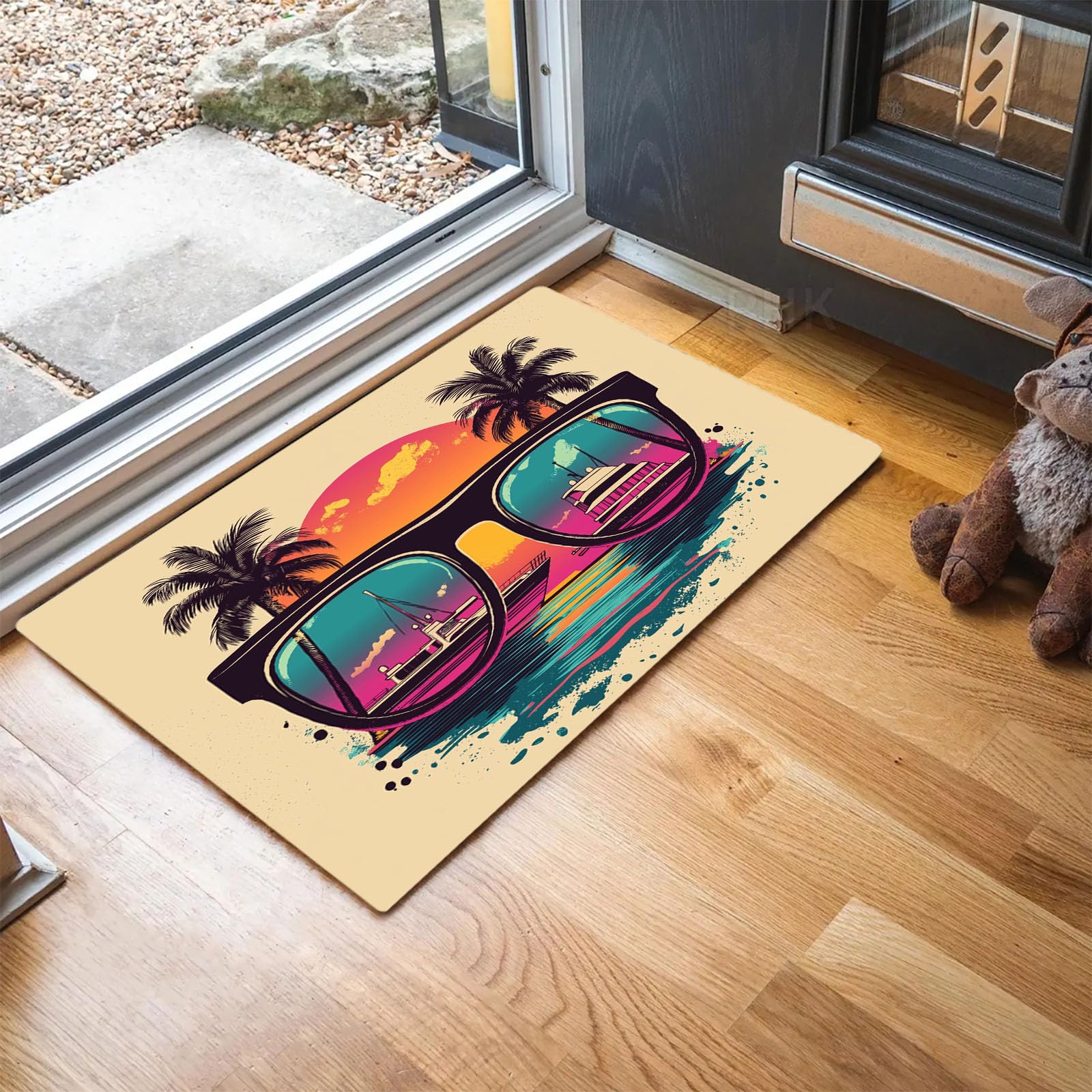 Tapis de porte d'entrée étanche et lavable | Paillasson Miami