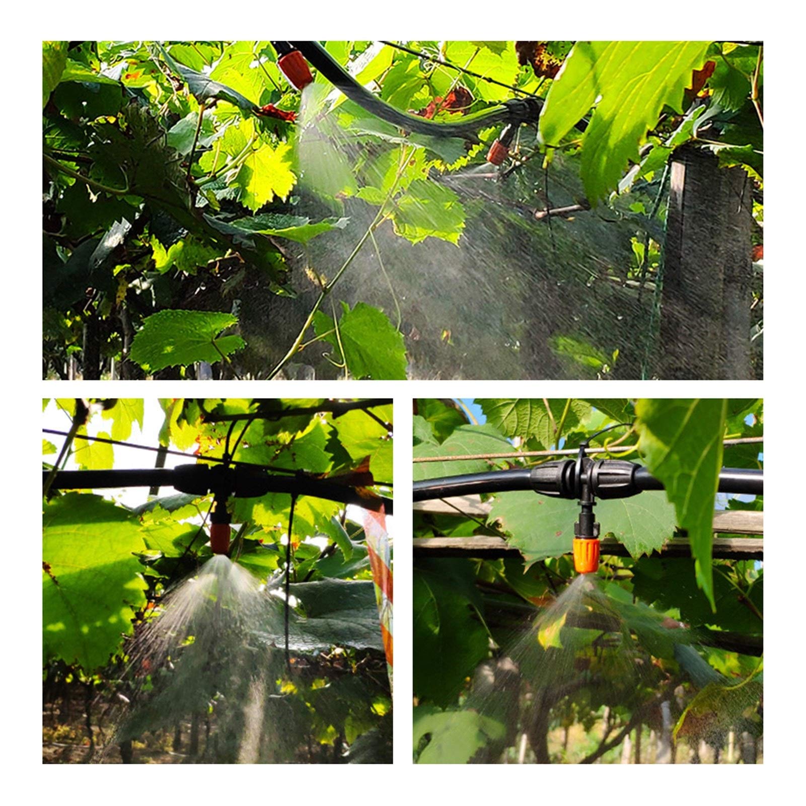 Spruzzatore per irrigazione da giardino Professional Kit Micro irrigazione goccia a goccia Sistema di innaffiatura del giardino del sistema 40M fai da te Timer Filtro riduttore di pressione Gocciolato