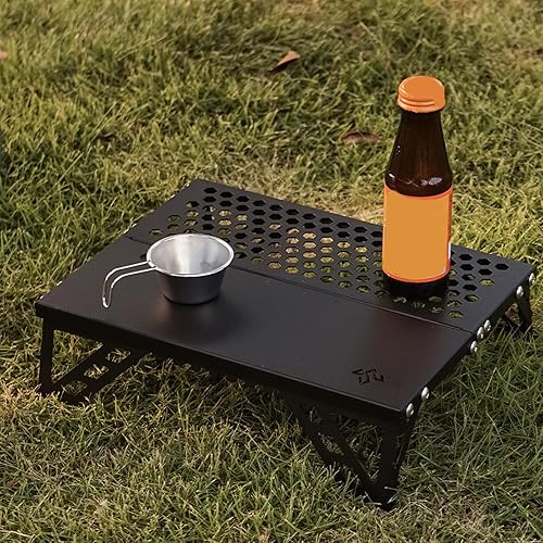 Miniatura 7 de Mesa portátil de peso ligero de viaje instantáneos configuraciones mesa de playa plegable para acampar senderismo mochilero picnic al aire libre