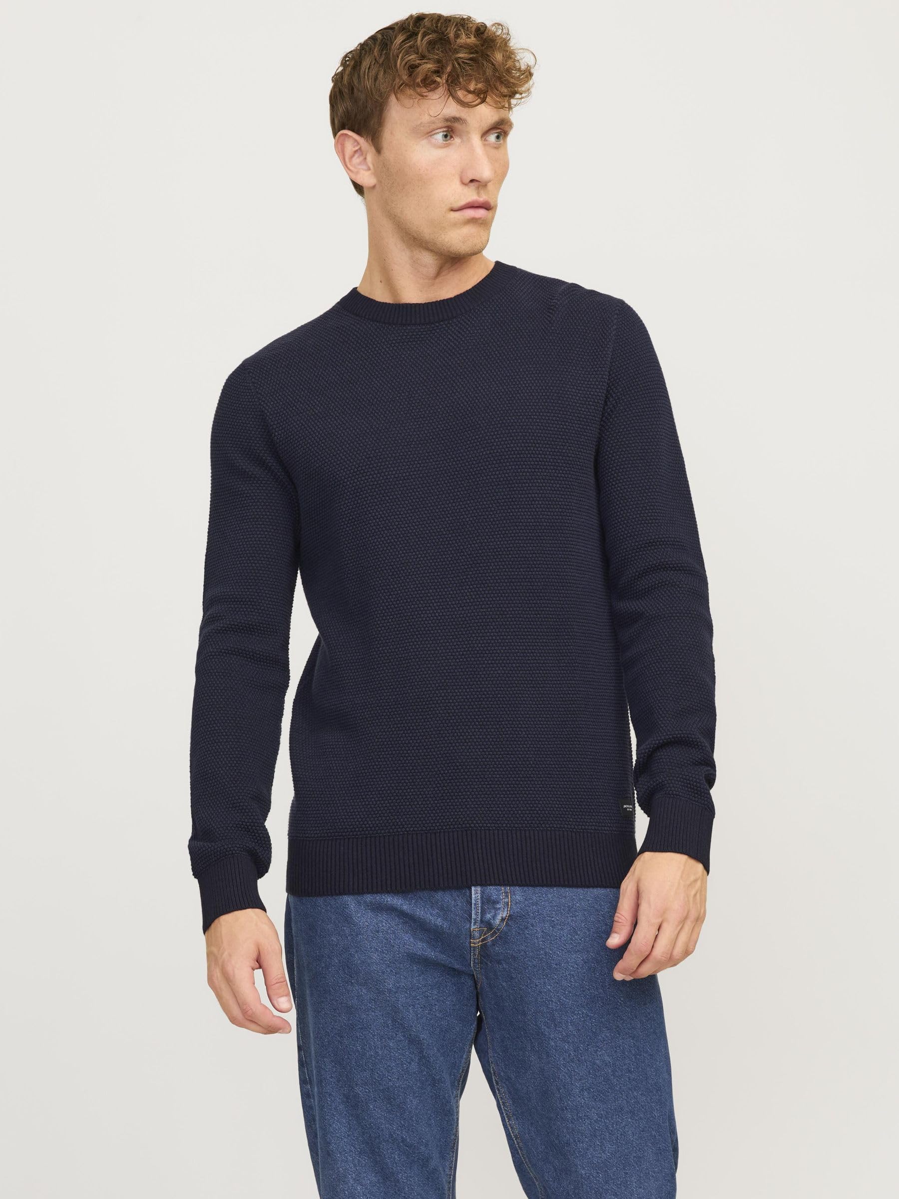 JACK & JONES Jjeglobe Knit Crew Neck Noos Jersey de Punto para Hombre