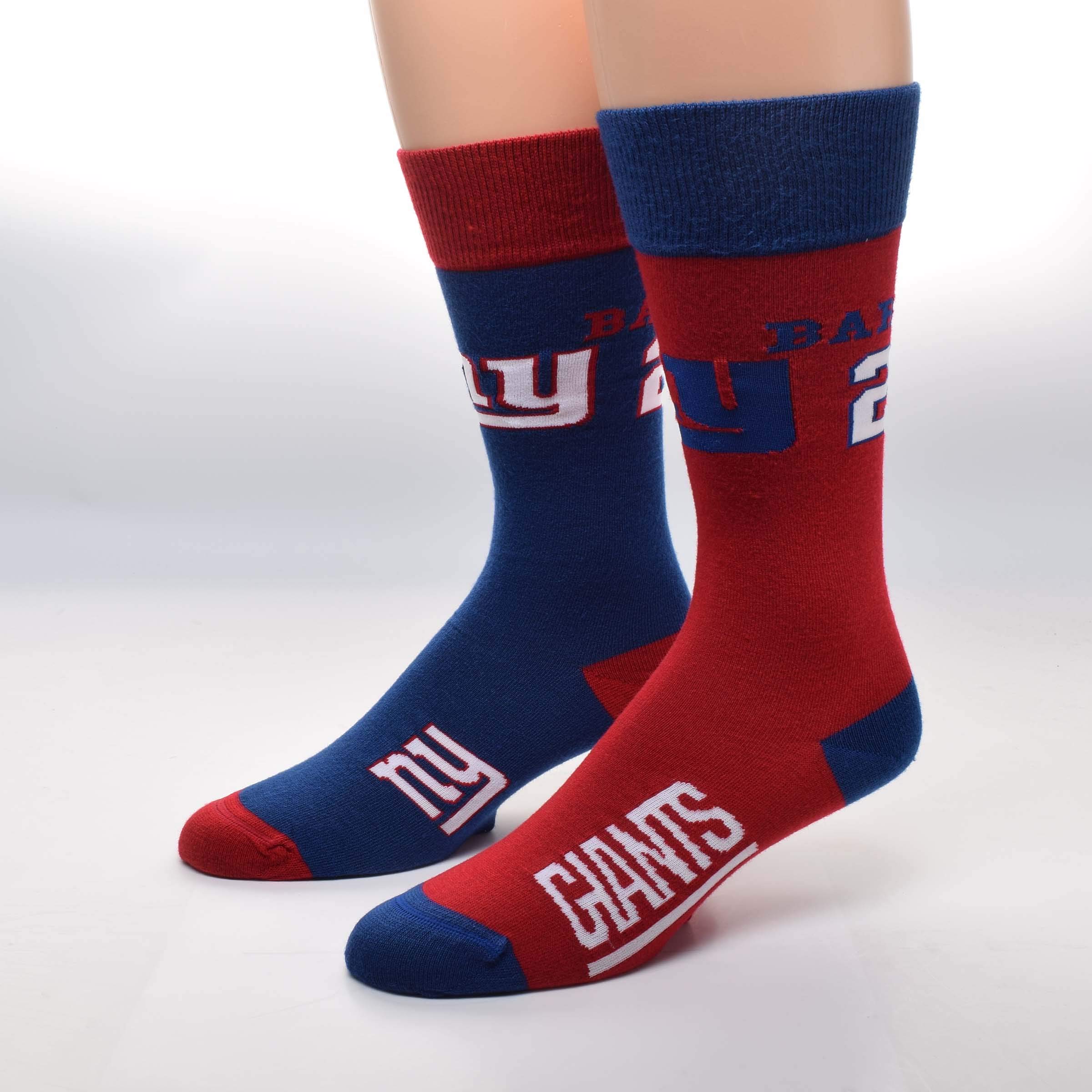 New York Giants Big Top Mismatch Men's Crew Socks - Saquon Barkley #26