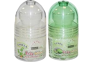 Women's 2 PC Set Roll On Shimmering Vanilla and Lemon Scented Body Glitter