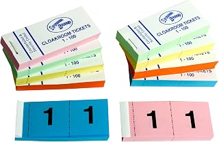 Bingo House 10 Books of 1-100 Cloakroom Raffle Tombola Tickets
