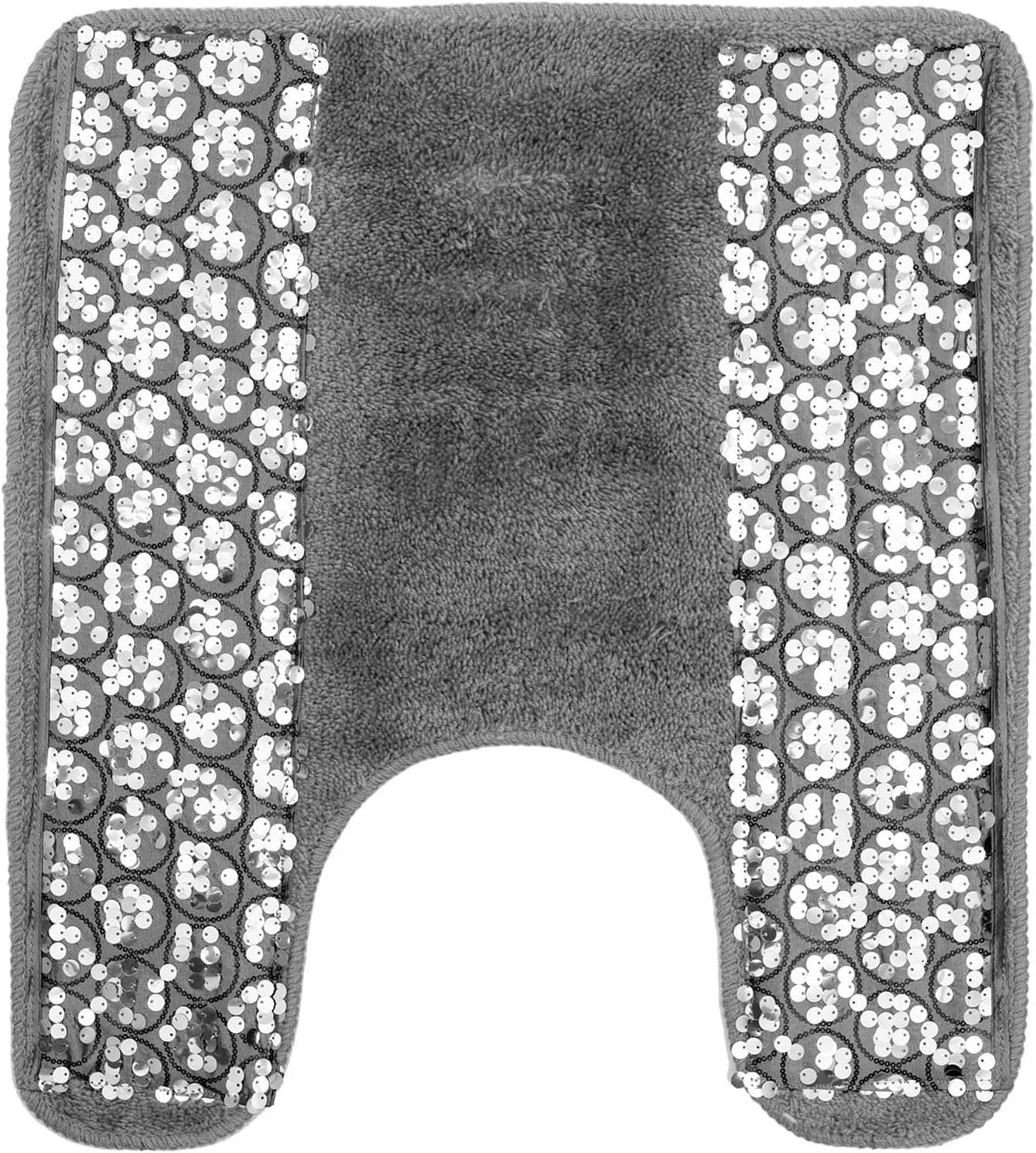 Zahari Home Sinatra Bathroom Rug Classic Bath Rug Stylish Bling Bath Mat, Size 32" x 21", Champagne